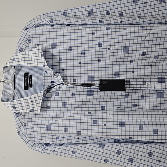 XL NWT Bugatchi long sleeve button-down shirt - Picture 4 of 6